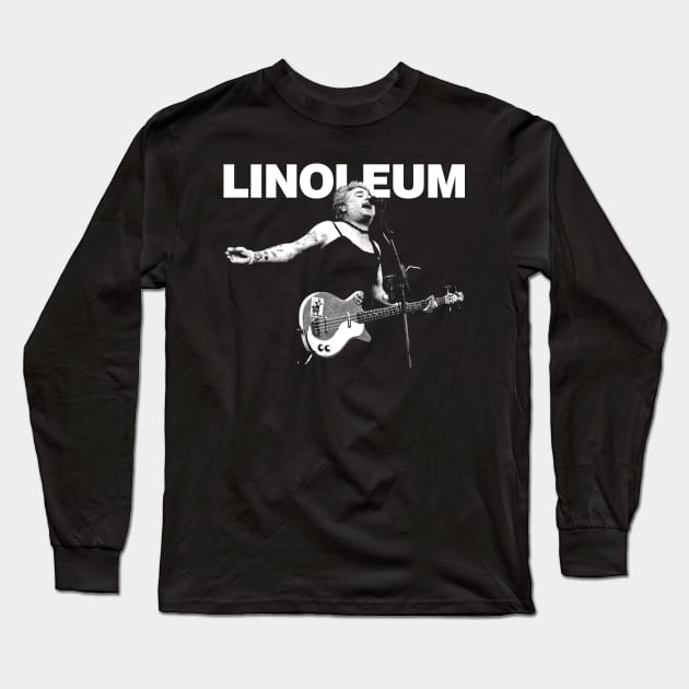 Linoleum Fat Mike Long Sleeve T-Shirt by GothBless